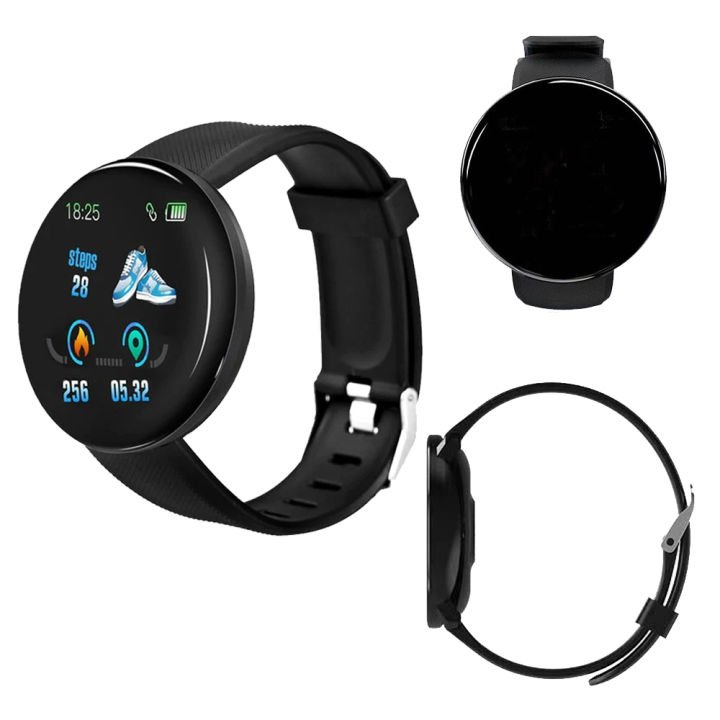 D18 Smart watch reloj intelligent Waterproof Heart Rate Monitor Men's Women's Smartwatch Round Fitness Digital Watches D18s